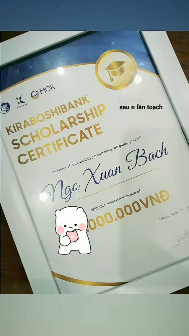 Học bổng doanh nghiệp cuối cùng